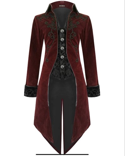 Men tailcoat jacket red - tailcoat,