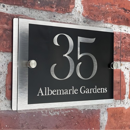 House number plaques door - number,