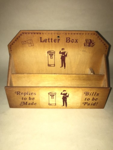 Vintage wooden letter rack - vintage,