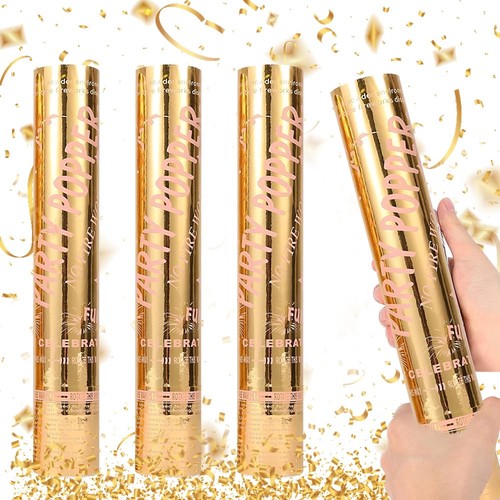 Confetti cannon gold packs - confetti, gold,