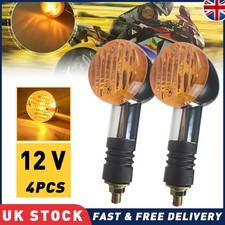 4 x Chrome Motorcycle Bullet