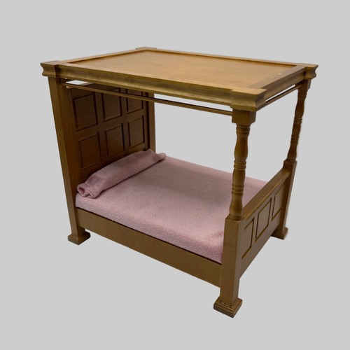 Dolls house tudor four poster - house,