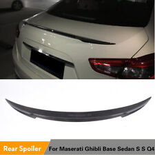 For Maserati Ghibli S Q4 14-20 Carbon Fiber Rear Boot Trunk Lip Spoiler Lid Wing