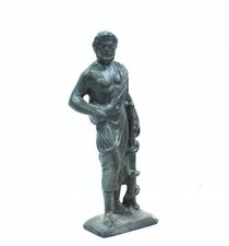 Asclepius God of Medicine Bronze Statue - Rod with Snake - Asclipios