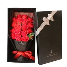18pcs Romantic Valentine's Day Eternal Flower 18 Soap Rose Bouquet Gift Box