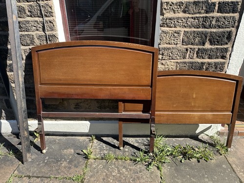 Bed frame solid mahogany - bed,