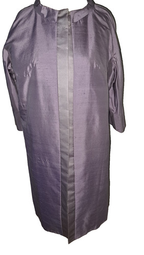 Vintage lilac silk coat