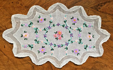 Vintage Embroidered Net Tulle