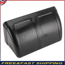 Dustproof Plastic Poultry & Livestock Feeder with Clips Waterer Trough Black