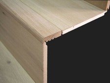 15mm Solid Oak Unfinished Stair Nosing 910x60mm