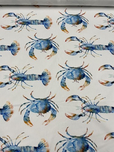 Voyage fabric crustaceans - fabric,
