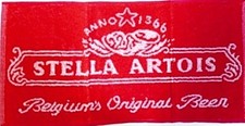 Stella Artois Cotton Bar Towel   525mm x 250mm  (pp)