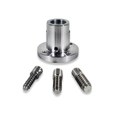2-1/2" wood screw chuck with 3/4" x 16 tpi thread and threaded screws for wood