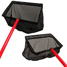 Pond Fish Catch Net 50/100cm Handle Strong Leaf Dip Garden Cleaning Scoop Koi