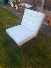 White Faux Leather Barcelona