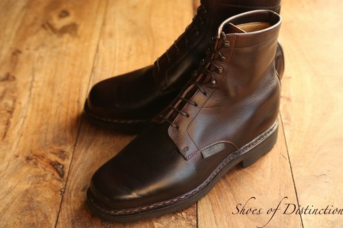 Paraboot brown leather derby - paraboot,