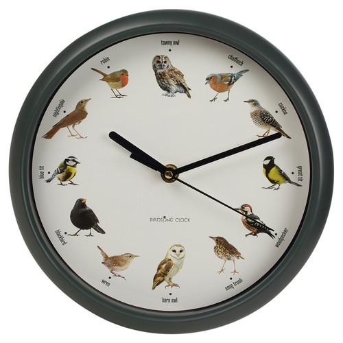 Bird clock with sounds - with,