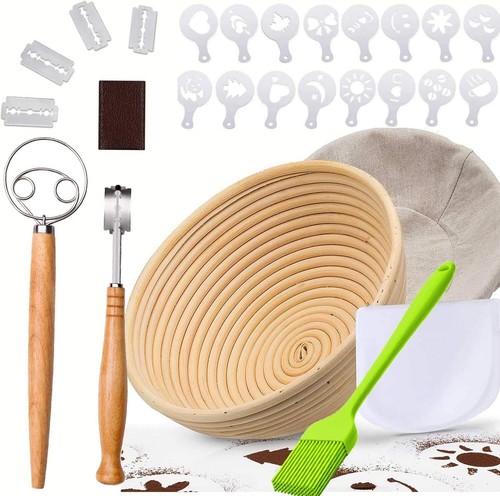 Round bread proofing basket - bread,
