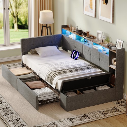 Daybed 3ft single linen bed - 3ft,