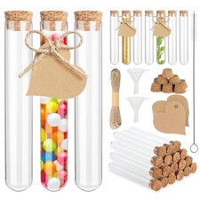 30 Pcs Test Tubes With Corks Glass Test Tubes 20 X 150mm Test Tube For7826