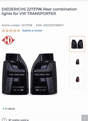 Transporter tailgate led - t5,