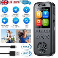 128GB Rechargeable Digital Voice Activated Recorder Audio Dictaphone MP3 Player