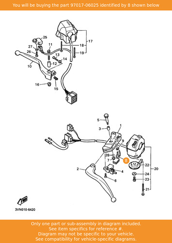 Yamaha bolt 97017 06025 oem - bolt,,