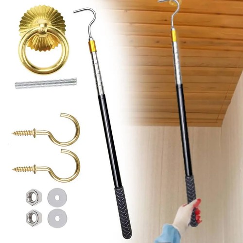 Stainless steel attic ladder - stainless,