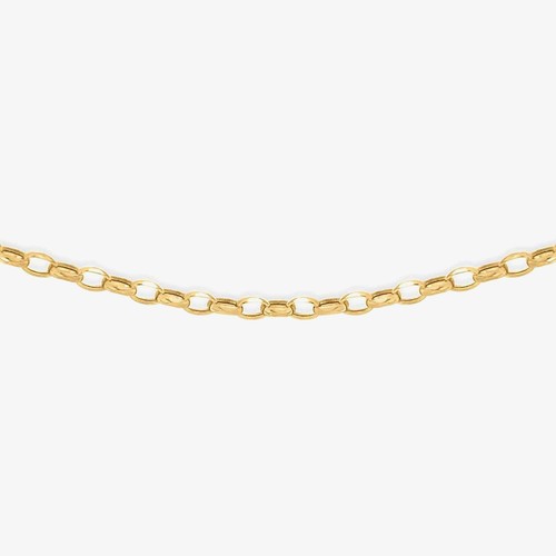 9ct yellow gold 51cm oval - yellow,