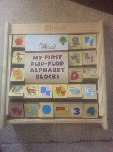 Flip over alphabet - alphabet, blocks