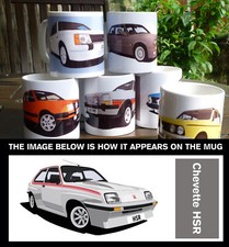VAUXHALL CHEVETTE HSR CAR ART MUG. PERSONALISE IT! 