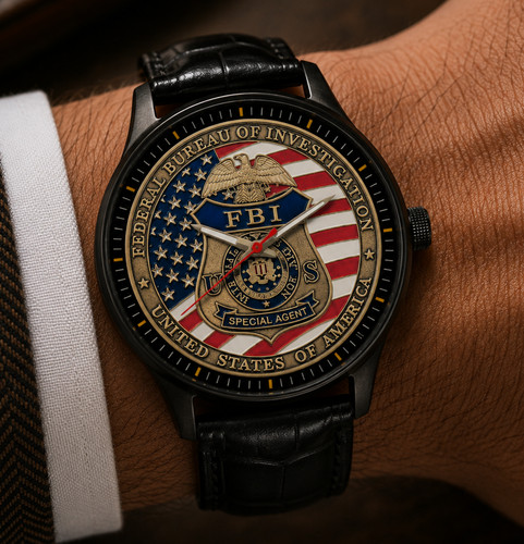 Fbi agent badge watch - agent, watch.