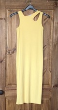 Zara yellow ribbed sleeveless