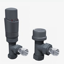 Angled Anthracite Thermostatic