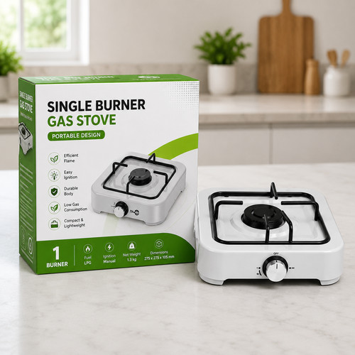 Portable single burner gas - burner,