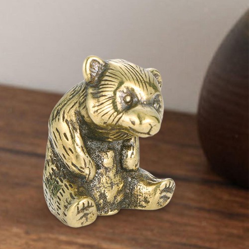 Brass bear statue antique - statue,