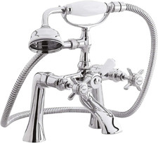 I304X Beaumont Traditional Bathroom Crosshead Handle 1/2" Bath Shower Mixer Tap 