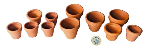 Pottery clay pots - pots, small