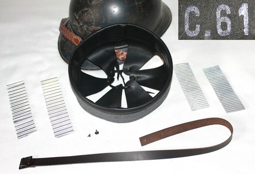 Leather black liner - , helmet