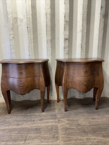 Pair french style bedside - of,