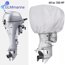 60-100 HP Boat Motor Silver