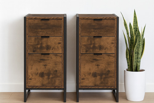 Industrial bedside table set - industrial,