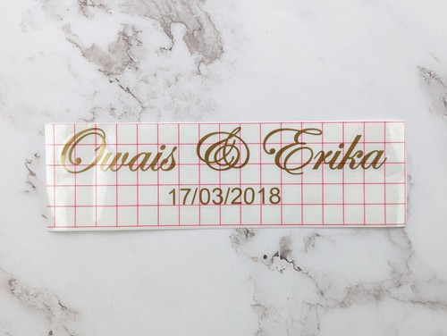 Personalised vinyl sticker - personalised,