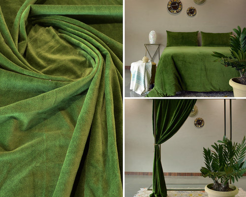 Cotton velvet fabric - "cotton,