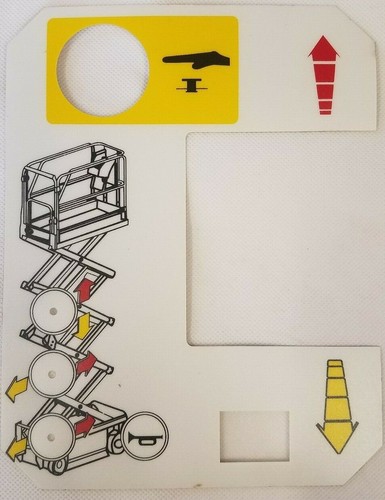 Decal for access platform - decal,