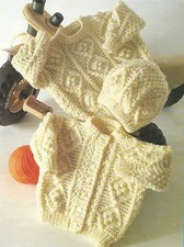 Baby Sweater Cardigan and Hat