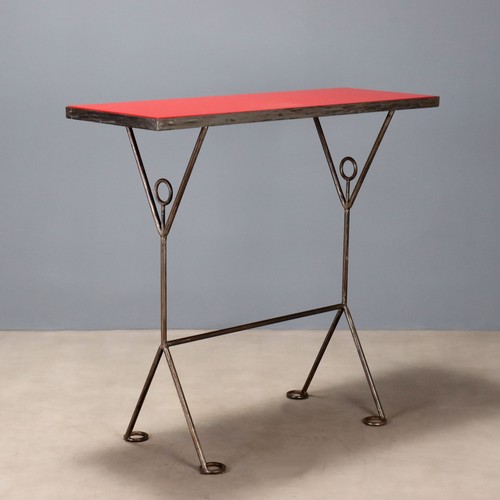 Vintage console red lacquered - vintage,