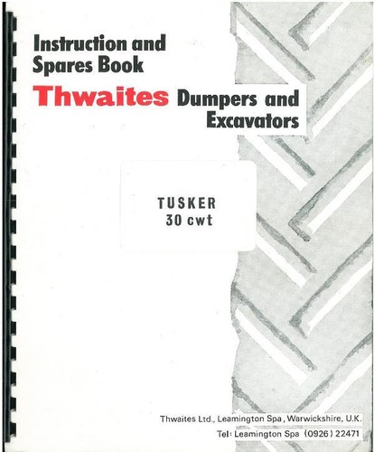 Thwaites dumper tusker 30cwt - thwaites,