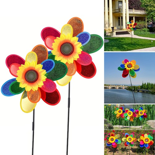 Large sunflower windmill lawn - large,