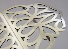 BEAUTIFUL LARGE ART NOUVEAU STERLING SILVER NURSES BELT BUCKLE 1907 ANTIQUE